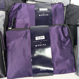 TUMI Delta One First Class Cosmetics Goodie Bag - NEW - Purple